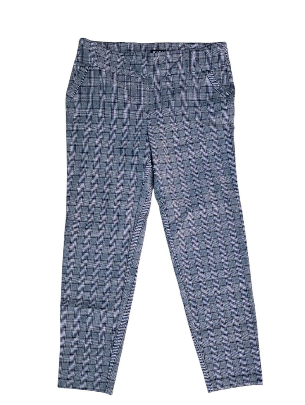 Soho Gray Plaid Pencil Pants XL